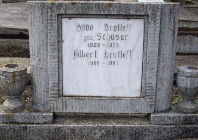 Drotleff Albert 1908-1987 Schaser Hilda 1909-1977 Grabstein